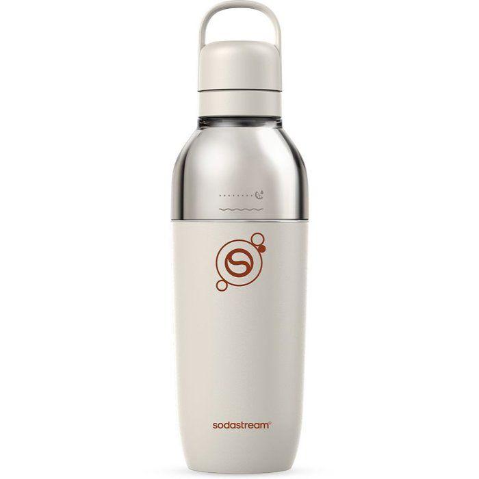 Bouteille isotherme SODASTREAM - Fizz&Go Easy-Mix - 0,71 L - Pour Machine a eau pétillante et Soda - Garde froid 6h - Sable