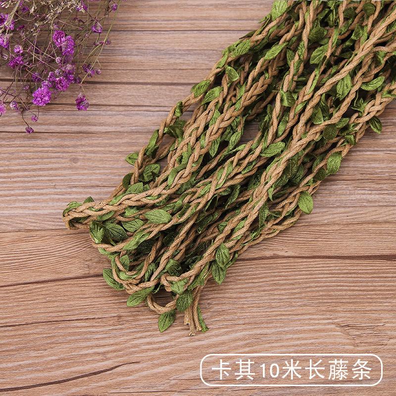 Frânghie de cânepă Frânghie de viță de vie Perete foto Frunză verde Ratan împletit Handmade Bricolaj Creativ Frânghie decorativă Frânghie groasă cerată