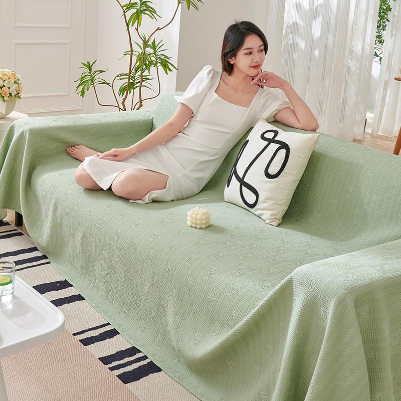 Cool Ice Silk Sofabezug, Handtuch, vollständig abgedeckt, Sommer-Sofabezug, Sommer-Sofakissen, Sofa-Schonbezug, Handtuch