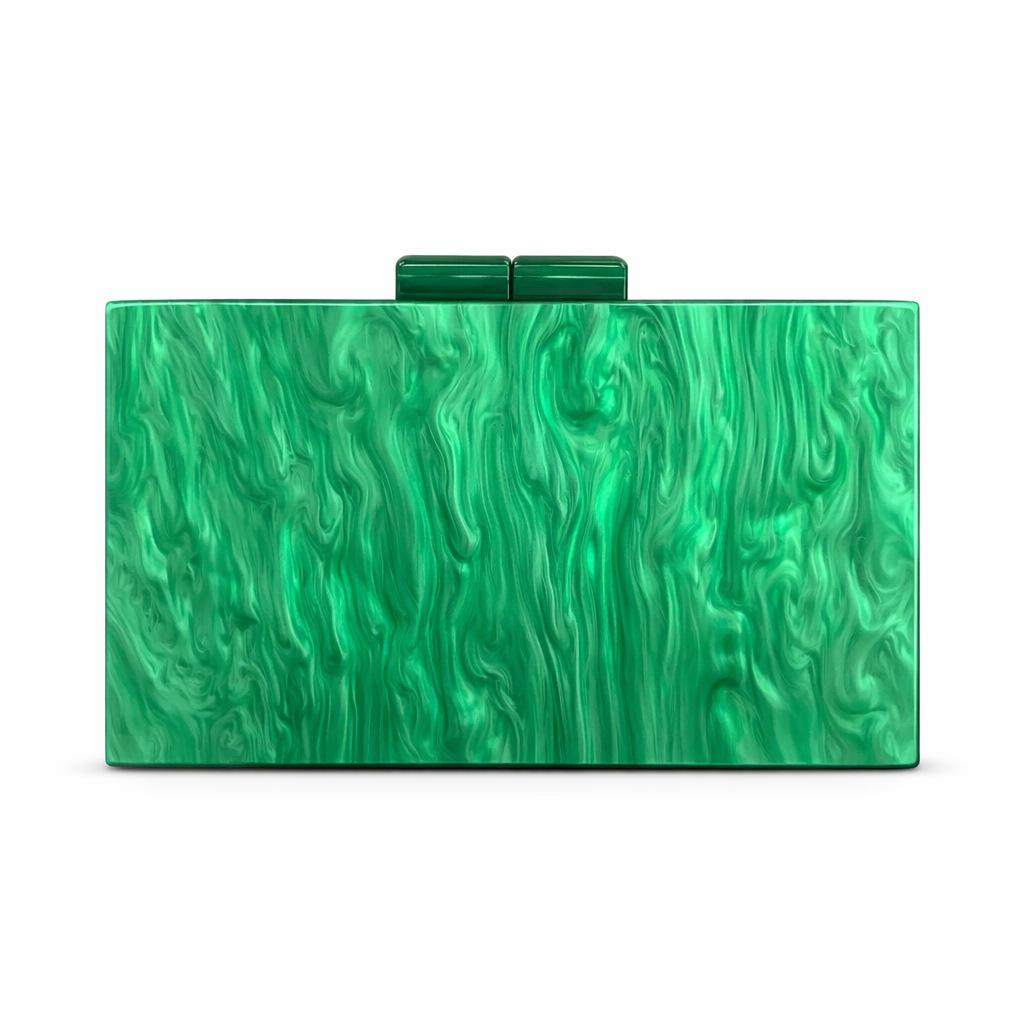 

Acrylic Marble Pattern Women s Handbag Casual Square Box Bag Girl Purse Clutch Fashionable Design Geometric Clutch Bag