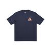 Palace FW21 Da One T-Shirt Navy Triangle Cartoon Print Round Neck Short Sleeve Unisex T-Shirt P21TS051