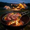 2Pcs Stainless Steel Fish Grilling Tongs, Fish Grilling Rack, Fish Grilling Net Clamp, BBQ Grill Plate, Fish-Shaped Grilling Utensils