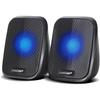 2.0 Speakers - Audiocore - Ac835 - Usb 5v - 6w - Black