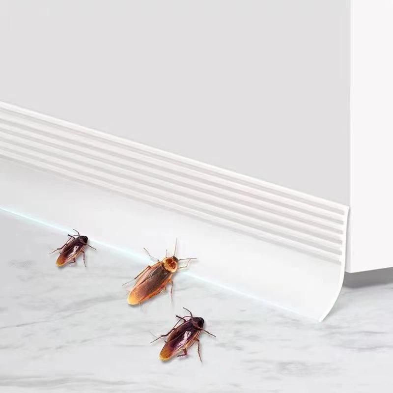 Door Bottom Seal Strip 1M Thickened Self Adhesive Silicone Soundproof Dustproof Easy Install for Apartment Door Gap Filler