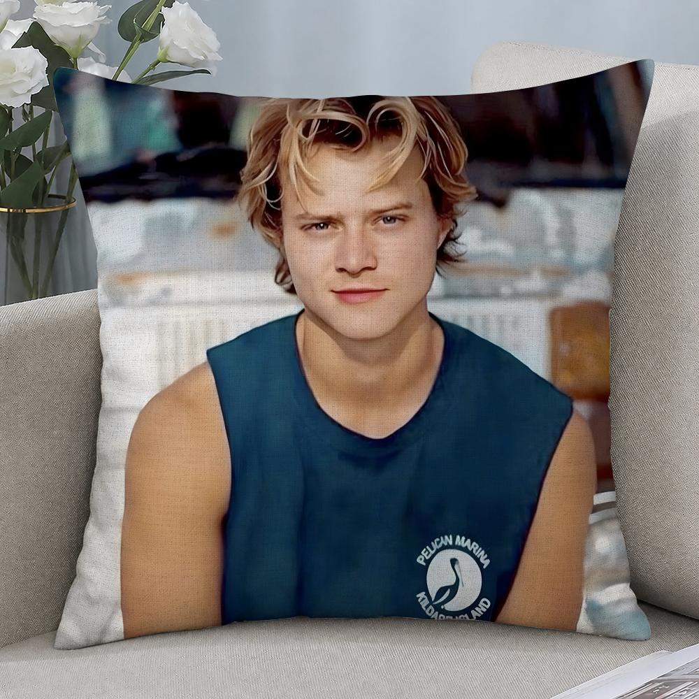 Actor Rudy Pankow JJ Maybank Cushion Cover Cushion Covers Natural Linen Breathable Sofa Bedroom Decor Pillowcase