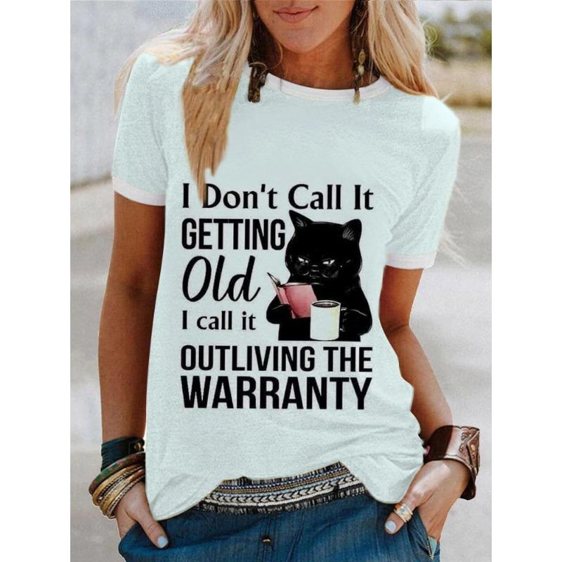 Summer Round Neck 3D Animal Print Top Fashionable Casual Short Sleeved Women's T-shirts