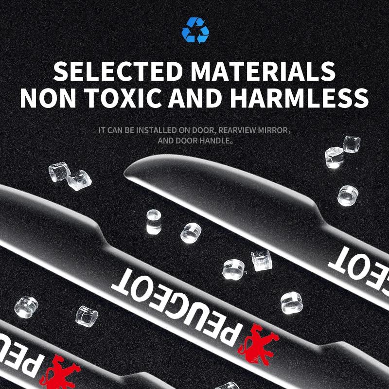 Car Door Edge Transparent Anti Scratch Protection Strips Bumper Scuff Sticker For Peugeot 408 5008 RCZ 208 3008 2008 206 207 307