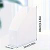 2PCS Multi-Function Magazine Holder File Organizers - White, Lightweight & Portable for Home Office Use, Document Organizer
