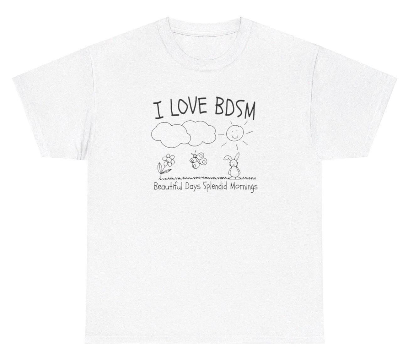 I Love BDSM TShirt Funny Acronym Ironic Silly Gen Z Inappropriate Meme Humor Tee XXXXL