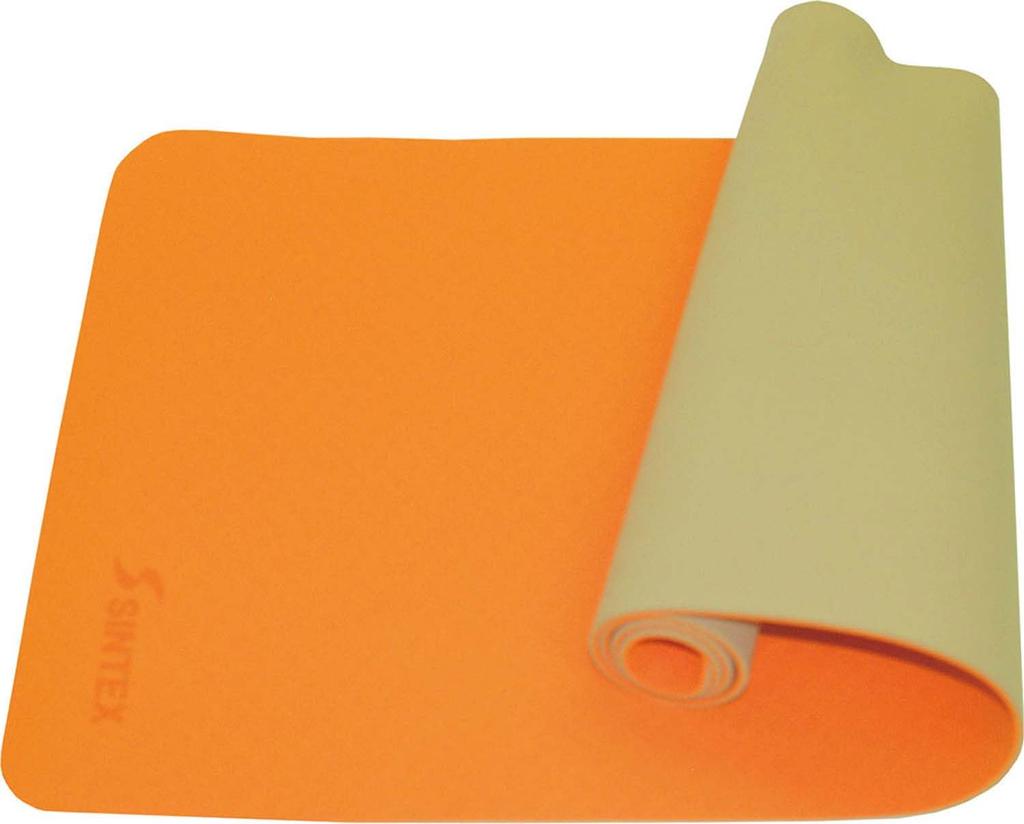 ZETT Reversible Yoga Orange x ZS2180 Mat, Beige,