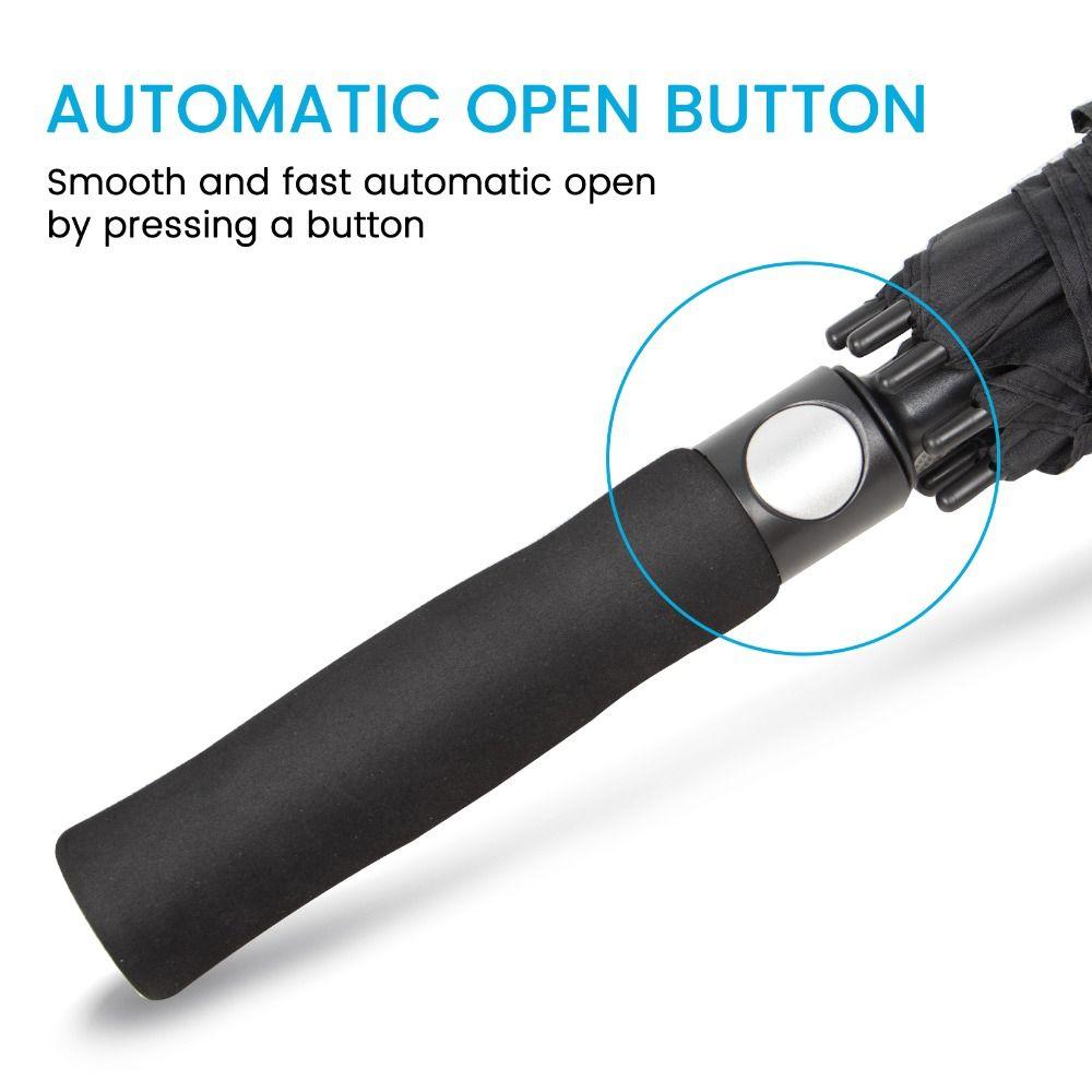 Double Canopy Golf Umbrella Windproof Automatic Open Umbrella Extra Large Umbrella  Outdoor Sports