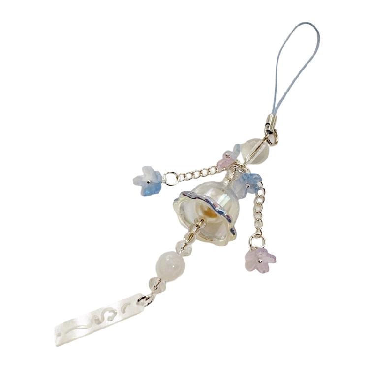 Elegant Jellyfish Wind Chime Glass Charm Pendant With Floral Designs Decoration for Personalize Styles Enhancement