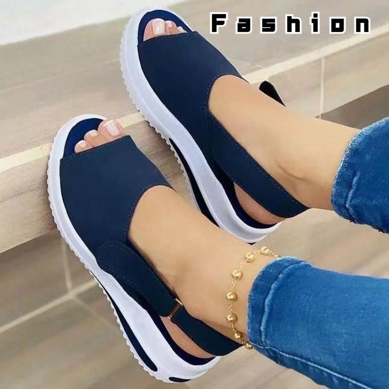 Fashion Women Sneakers Summer Breathable Wedges Women Sandals Luxury Comfort Sport Shoes 2025 New Ladies Sandalias Plus Size 43