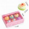 1 Set Cartoon Cute Kawaii Macaron Dessert Rubber Mini Eraser Set For Kids Stationery Office School Supplies