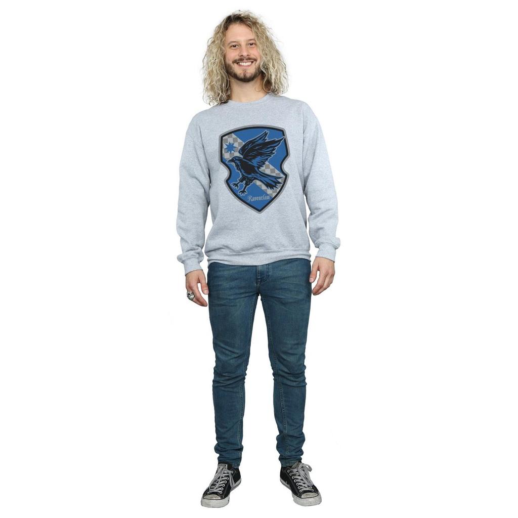 Harry Potter Mens Ravenclaw Crest Flat Sweatshirt