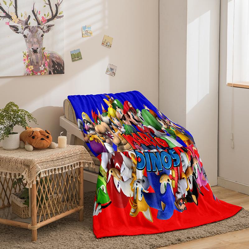 Cartoon Sonic Series Double-Sided Flannel 3D Digital Printing Blanket Blanket