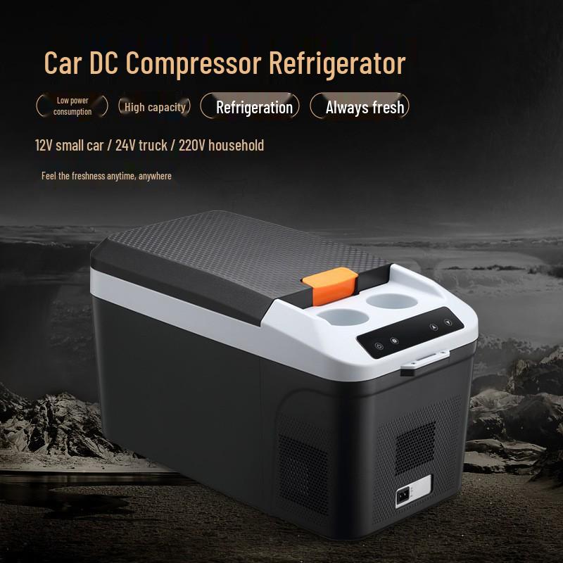 Portable Dual-Use Mini Compressor Refrigerator for Car, Home & Camping
