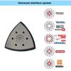 90x90mm Stainless Steel + Foam Sponge Triangular Sanding Pad