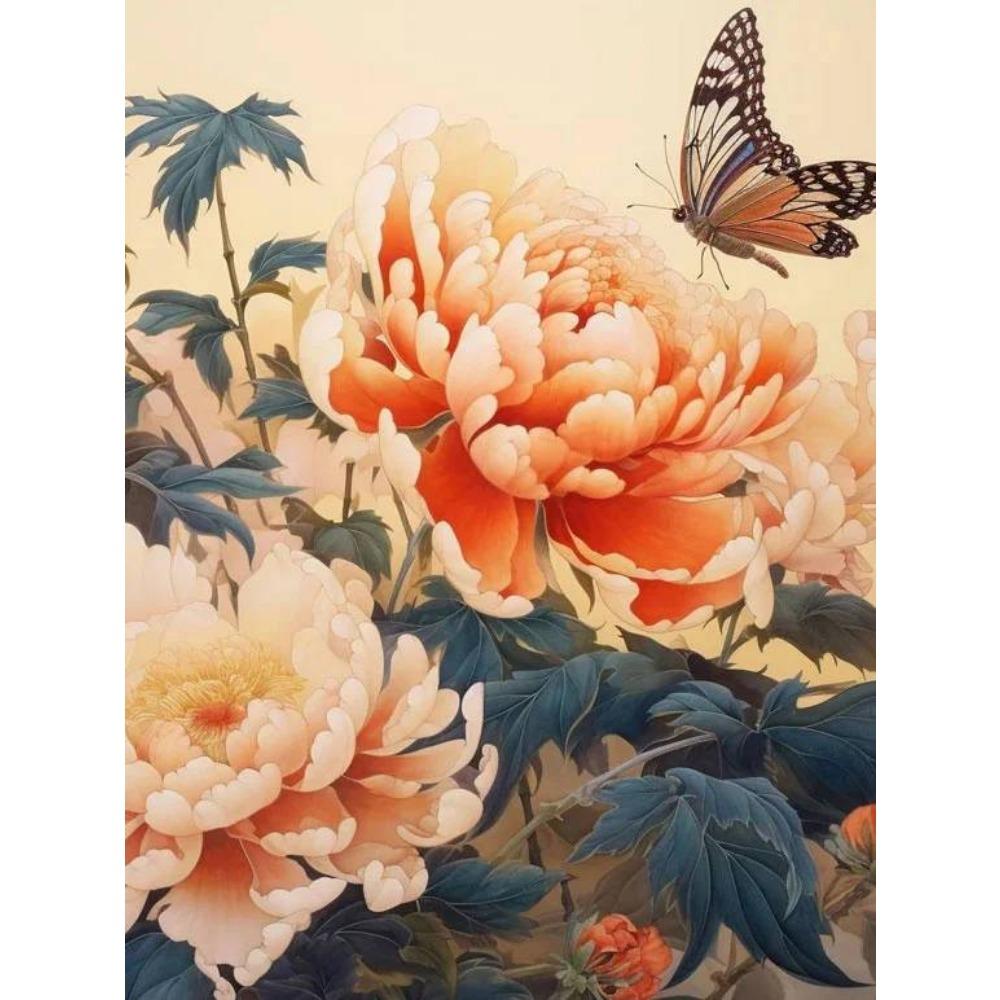 DIY Full Round Diamond Painting Cross Stitch 3D Animal Flower Home Decorative Art Style Diamond Painting 5d Diamond Art Painting