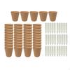 45Pcs Plant Seedling Pots Nursery Lightweight Multipurpose Round Planting Containers