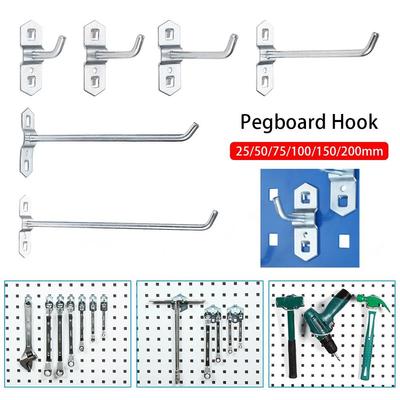 1Pcs Hammer/Pliers Oblique Hanger Storage Rack Pegboard Hook Hole Board Hook for Shop Good Shelf