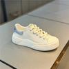 Ultra-light breathable canvas shoes spring and autumn new thick-soled muffin shoes European casual ms
