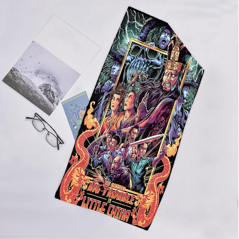 Big Trouble Little China Fashion Beach Towel: Ideal for Summer Adventures Soft, absorbent and quick drying suitable for swimming and bathing