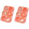 Roses Ice-Cube Mold, Heart Shape Tray, Silicone Ice Mold