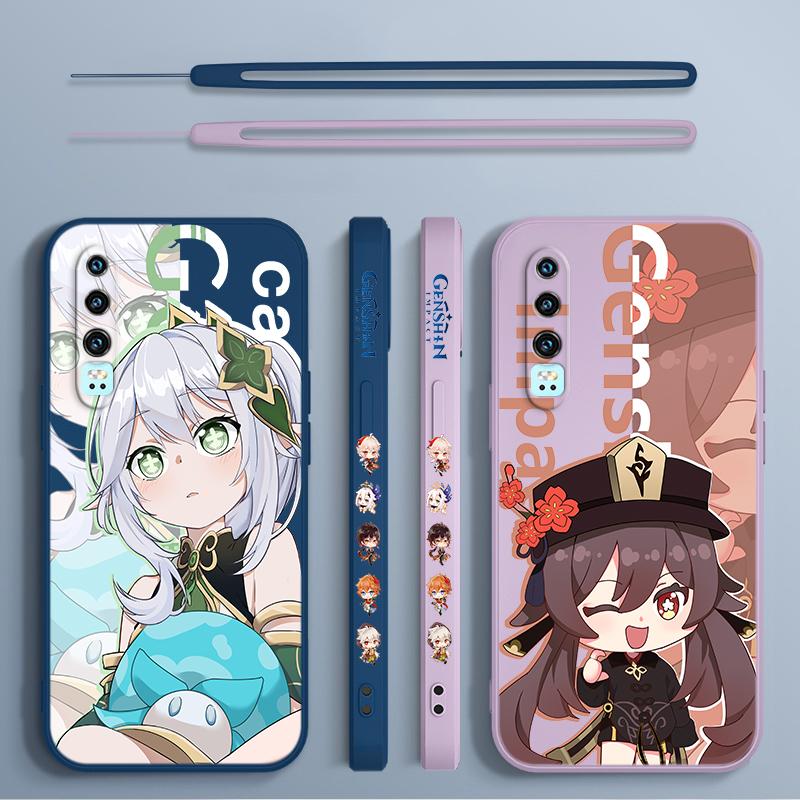 Genshin Impact Nahida HUTAO Für Huawei Y9S Y9A Y9 Y6 Nova Y70 9 8 P50 P40 P30 P20 Pro Lite E 5G Flüssigkeit Links Seil Telefon Fall