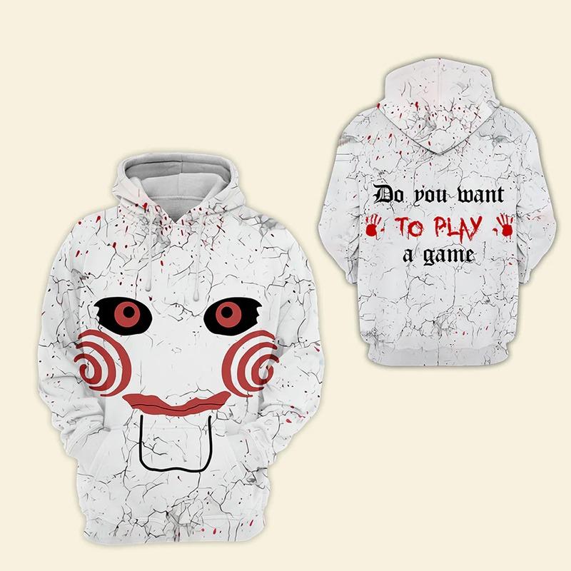 You Can't Kill The Boogeyman Horror Movie Hoodies Men Blood Splatter 3D Printed Sweatshirts Women Halloween Hoody Pullovers Tops