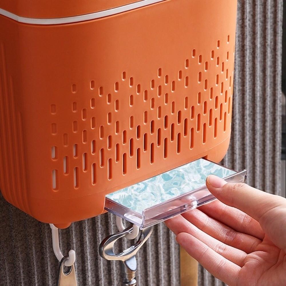 Dustproof Spoon Fork Chopstick Storage Box Wall-Mounted Drain Rack with Cover  Home Storage