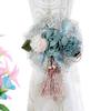 2Pcs Curtain Tieback Tie Rope Elegant Flower Adjustable Decorative Fashion Drapes Curtain Straps for Living Room