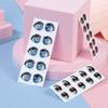 Glass Crystal Decals Eye Chips Paper Face Organ Paster Cartoon Eyes Stickers Anime Figurine Doll