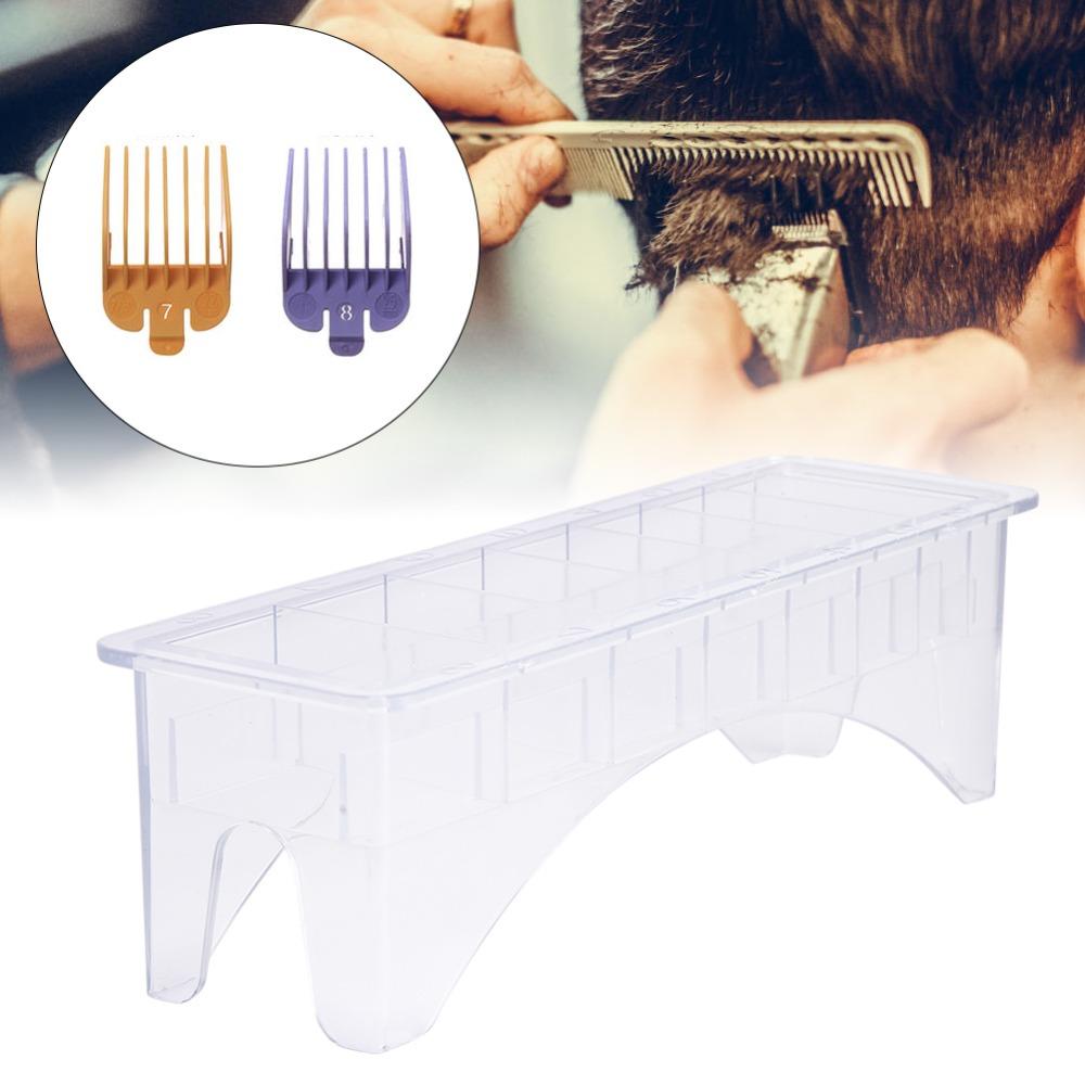 10 Slots Clipper Guard Holder Plastic Case Limit Comb Organizer Caliper Organizer For Salon