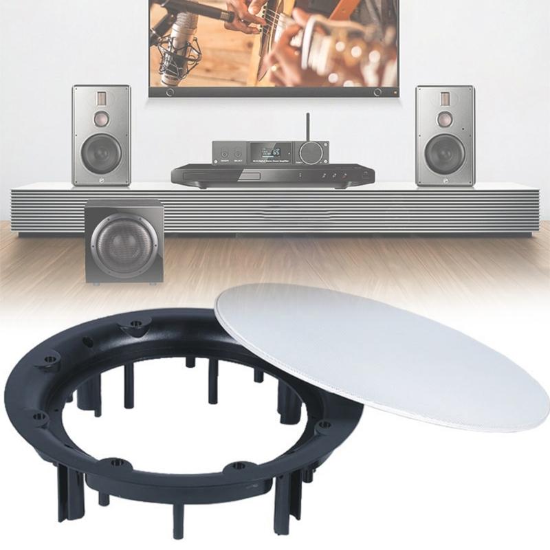 4/5/6.5/8inch Ceiling Speakers Cover Decorative Round Metal Net Mesh Grille Ceiling Speakers Grill Holder Mouting Base