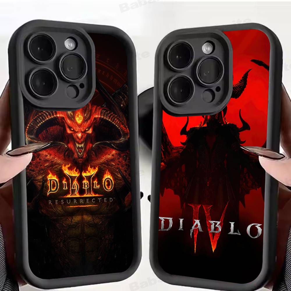 Classic Action D-Diablo Game Phone Case For IPhone 11 12 13 16 15 17 14 Pro Max Soft Funda Silicone Cover