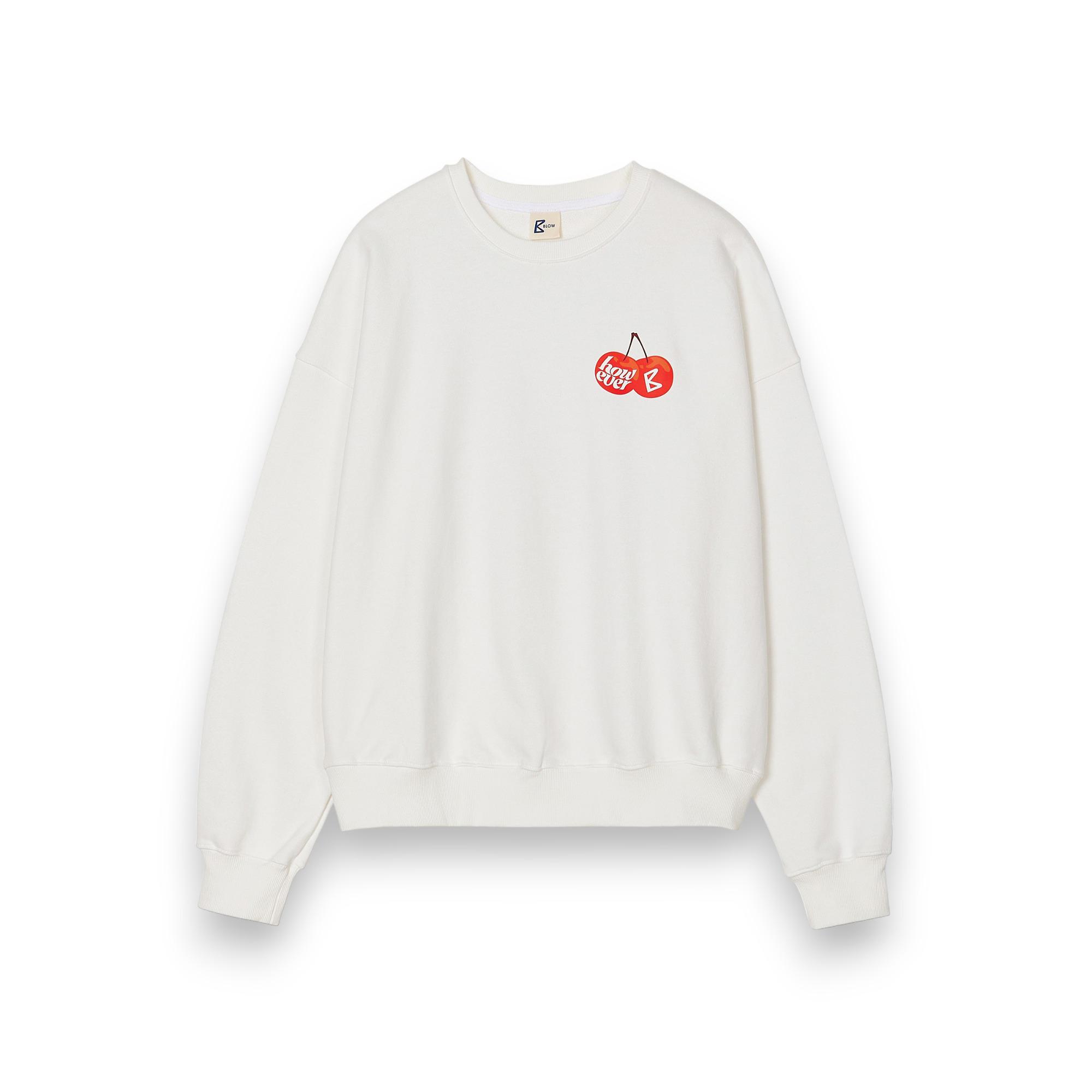 Blow Однако Yeonnam X Blow Blow Графическая толстовка Cream