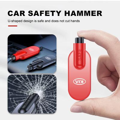 Car Logo Mini Emergency Glass Window Breaker Safety Hammer Escape Tool For Ceed Sportage Rio K5 K2 Optima Cerato Proceed