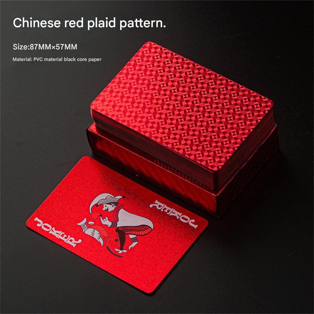 

1 шт. игральные карты ПВХ пластик высокая ценность водонепроницаемые анти-складные тиран золото игральные карты износостойкие грязеотталкивающие моющиеся