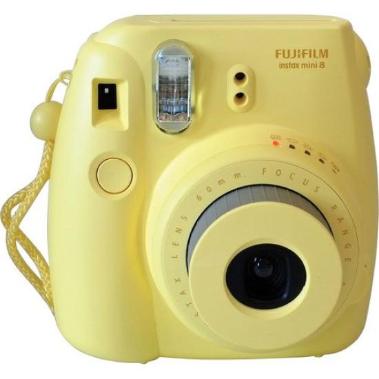 FUJIFILM Instax Mini 8 Instant Yellow MINI 8 YELLOW Camera, (INS N) [Used]