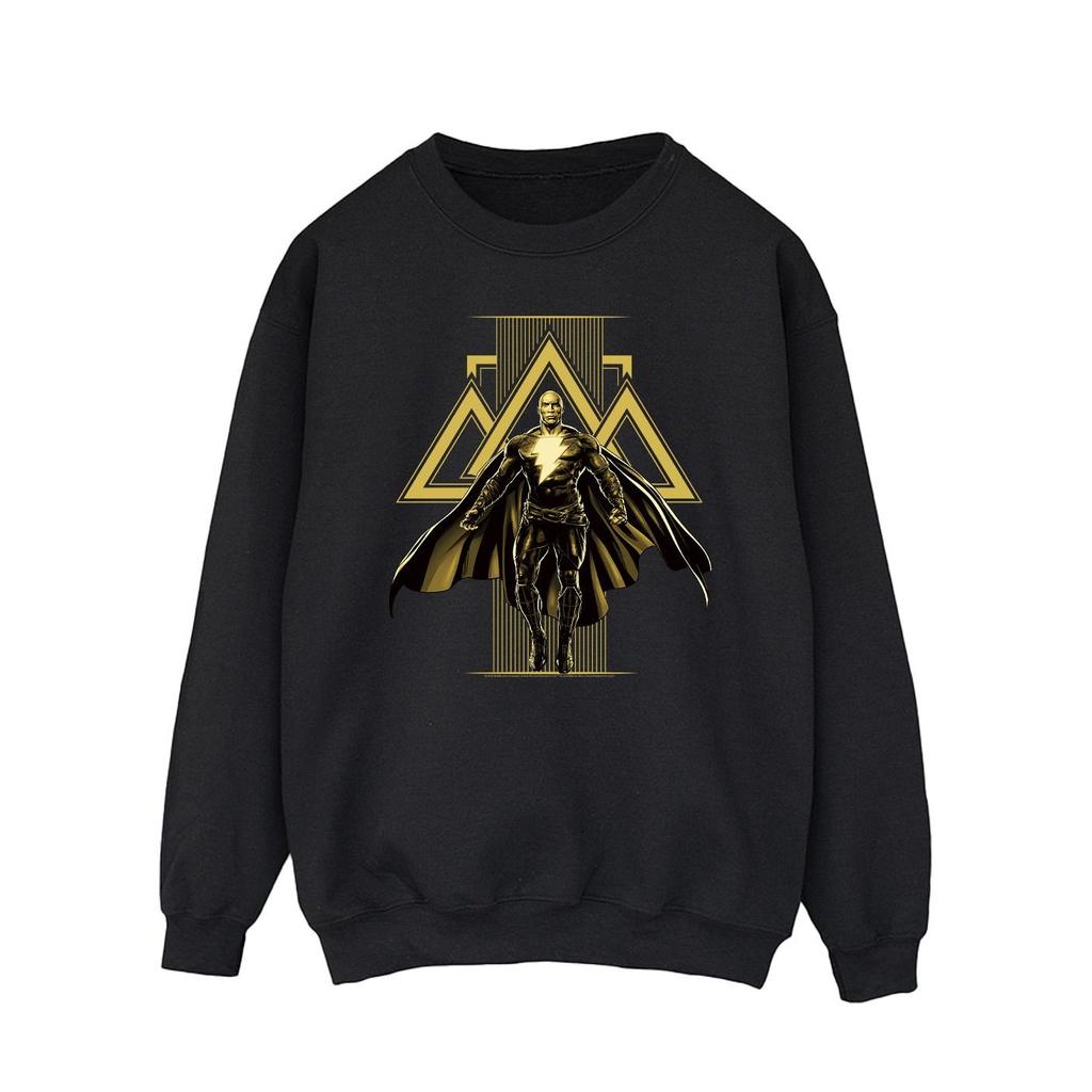 DC Comics Mens Black Adam Rising Golden Symbols Sweatshirt