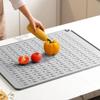 Heat Resistant Dish Drying Mat 40 x 30cm Sink Pad Countertop Drip Tray Dish Draining Mat  Tableware