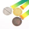 Medaglie di Premiazione in Metallo con Nastro da Collo Stile Oro Argento Bronzo Per Sport Accademia o Qualsiasi Competizione Diametro