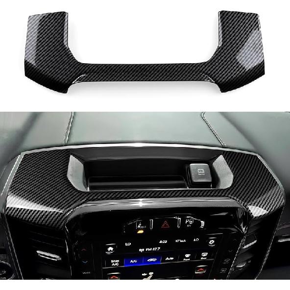 Car Air Vent Outlet Decals For -2025 Dodge Ram 1500 2500 3500 Accessories Carbon Fiber Stickers, Black