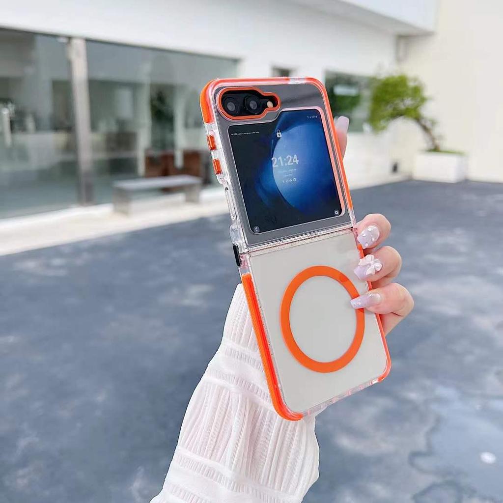 Samsung Z Fold7/Z Flip7 Transparente Magnetische Schutzhülle - Sturzsicheres Design