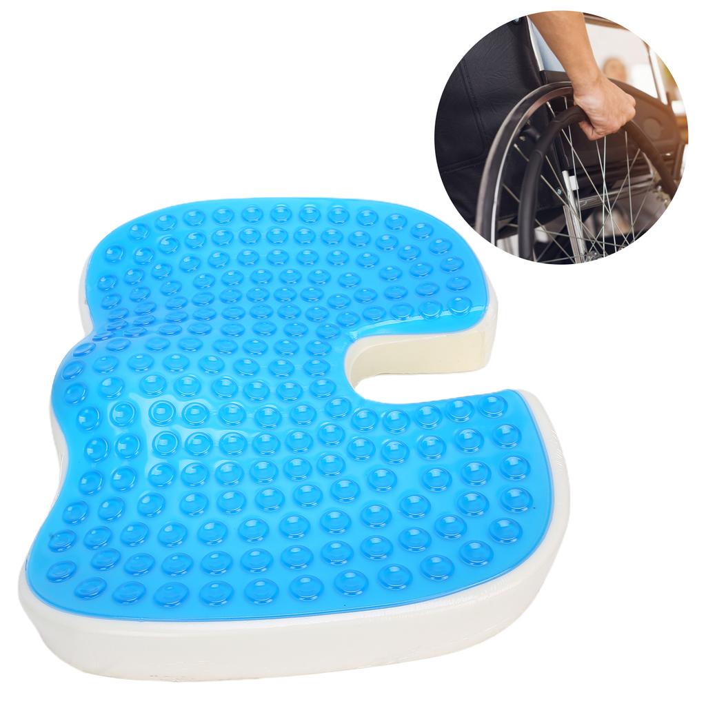 U Shape Gel Cushion AntiBedsore High Elastic Soft Sitting Cushion for Chair Wheelchair