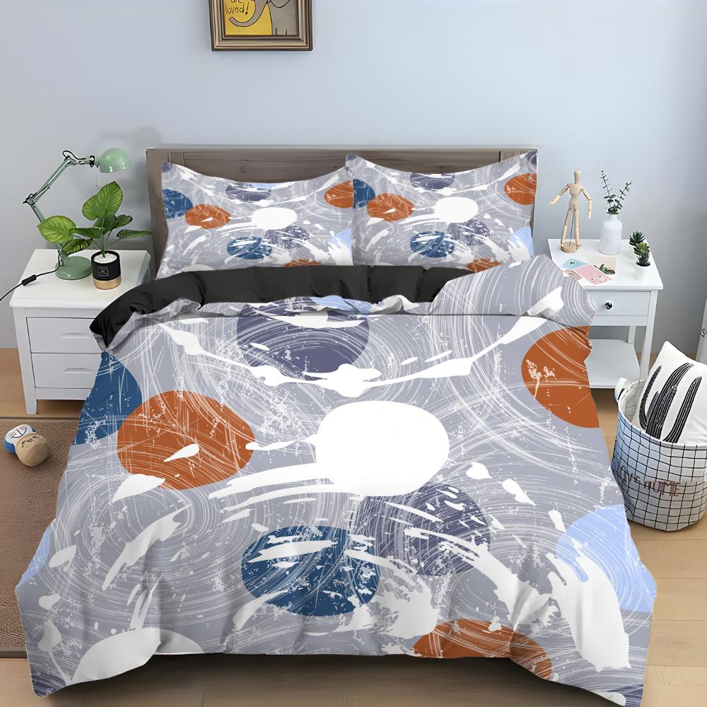 Love Heart Pattern King Queen Duvet Cover Women Heart-shaped Print Bedding Set Red Black Quilt Cover Polyester Comforter Cover