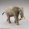 Kaiyodo ART PLA Tourist and African Elephant Set, 1/35 Scale, Unpainted and Unassembled Plastic Model Kit, Molded Color, AP010