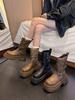 High-value Martin boots women's new autumn super fire versatile retro thin explosion thick-soled British style short boots