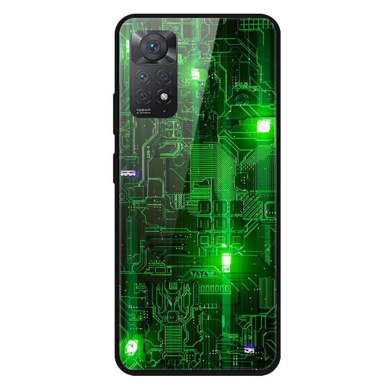 Fashion Glass Cover For Xiaomi Redmi Note 10 / Note 11 / Note 12 Case Tempered Glass Covers for Xiaomi Redmi Note 12 4G Case